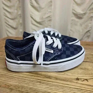 Vans Atwood Tonal Check Dress Blues Kids Youth Size 11